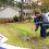 septic line repair signs in a North Georgia yard